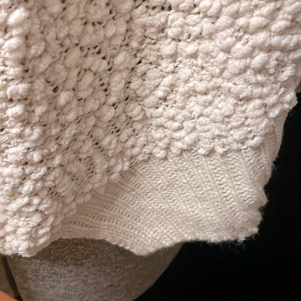 POL CREAM KNIT HOODIE PULLOVER SWEATER - L - NWT ! π - Picture 6 of 8